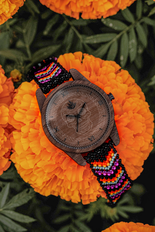 Línea Clásica 44mm Nogal - Edición Limitada Día de Muertos - 45/50