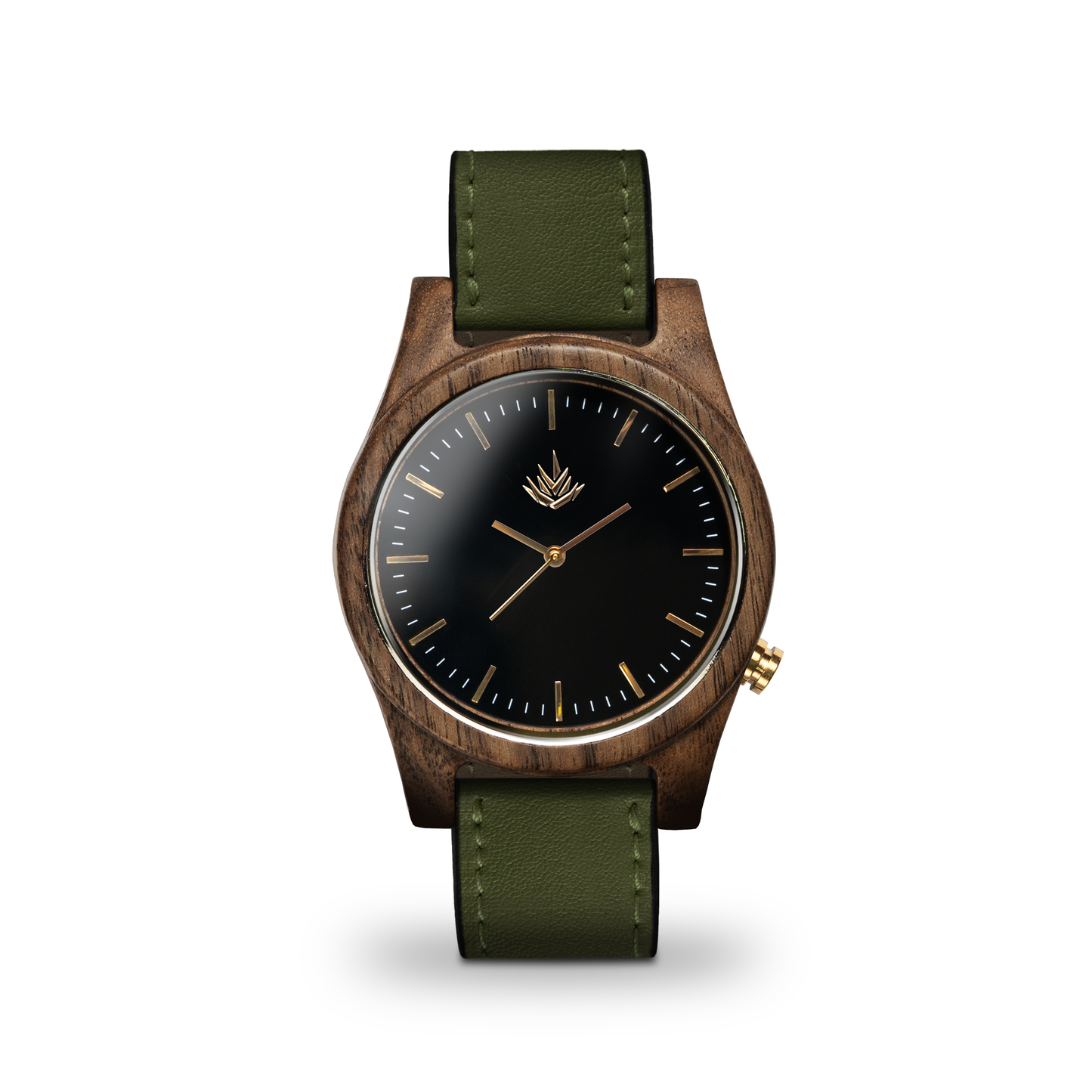 Línea Agavia | 44mm | Nogal | Carátula Negra