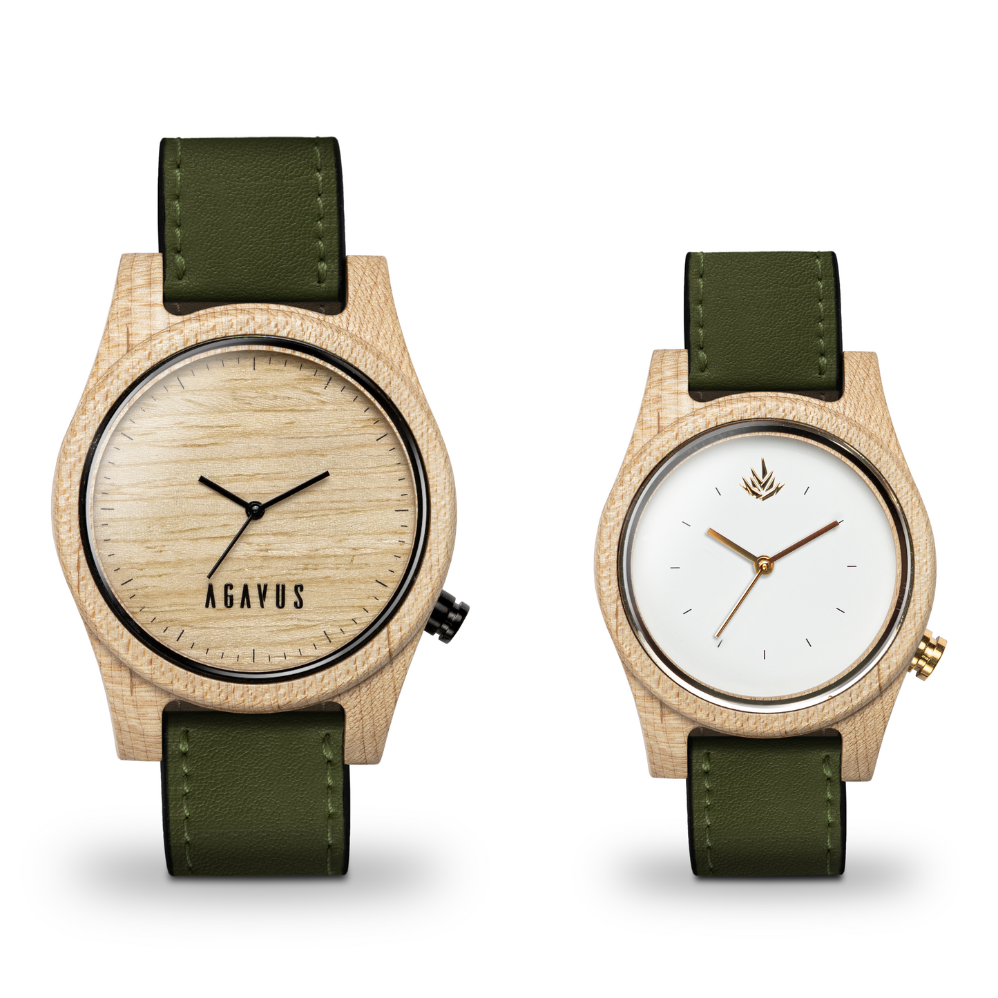 Pareja de Agavus | Línea Agavia | 37mm y 44mm | Maple
