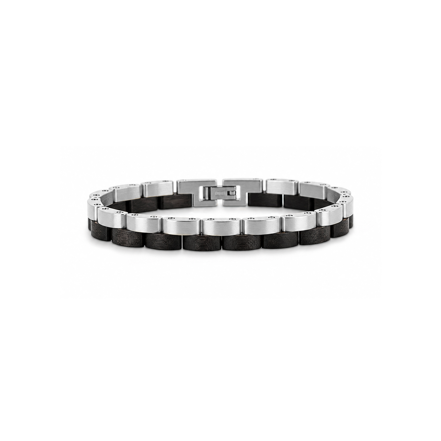Brazalete Doble | Para él | Eslabones | Ébano
