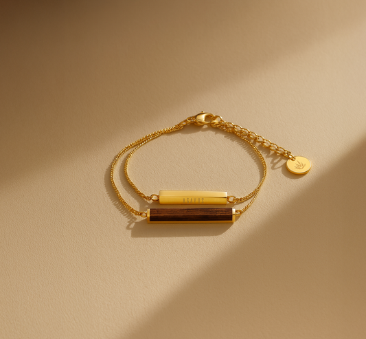 Brazalete Rectangular / Nogal