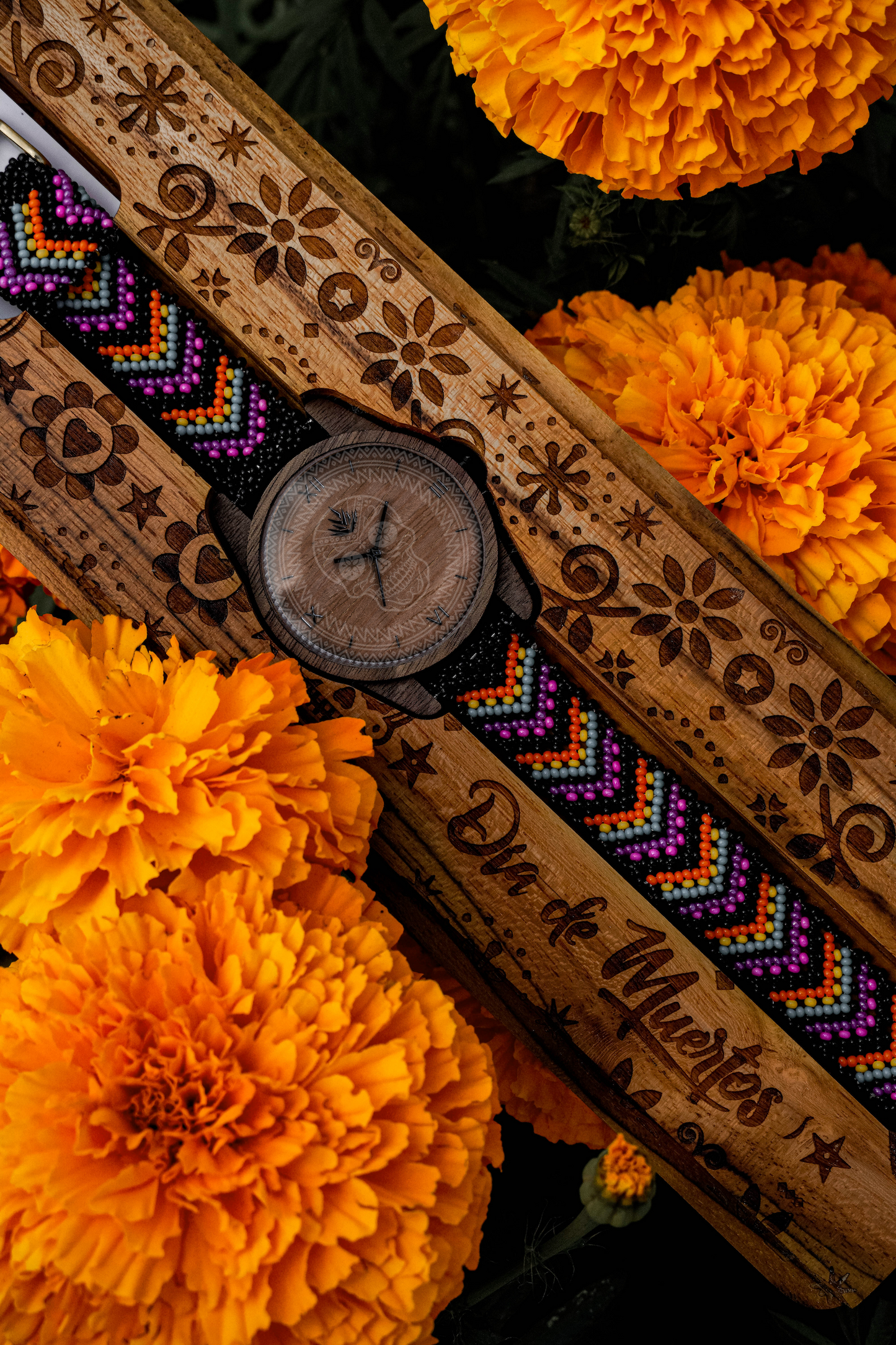 Línea Clásica 44mm Nogal - Edición Limitada Día de Muertos - 45/50