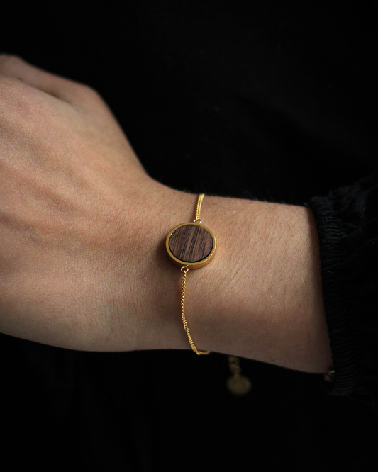 Brazalete circular / Nogal