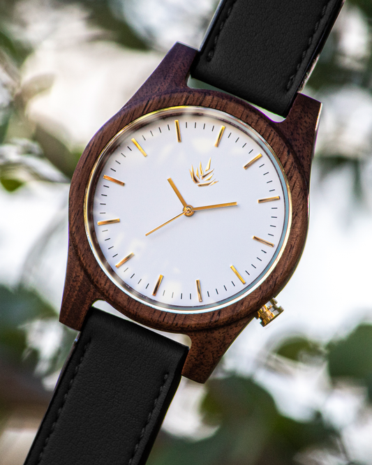 Línea Agavia 44mm - Nogal / Blanco