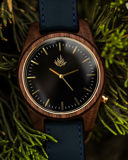 Línea Agavia 44mm - Nogal / Negro
