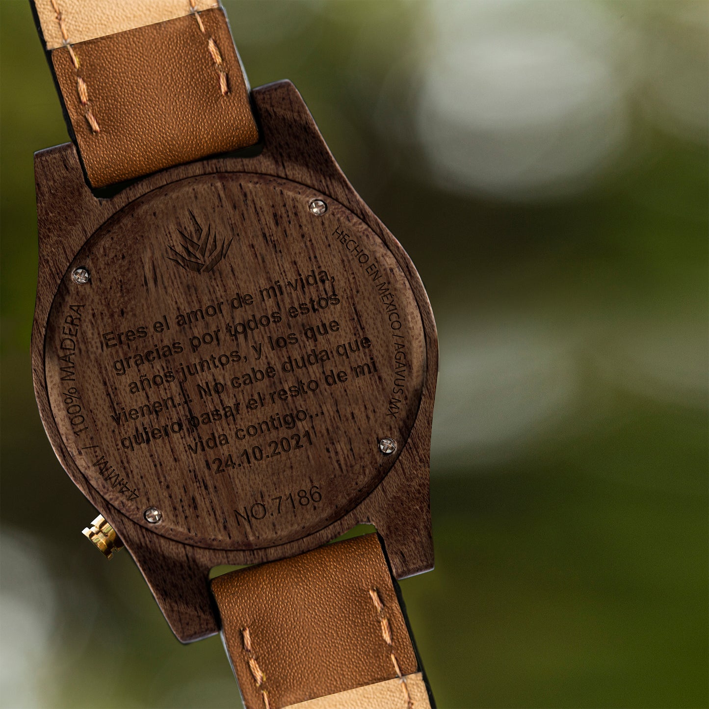 Agavia Line 37mm - Walnut