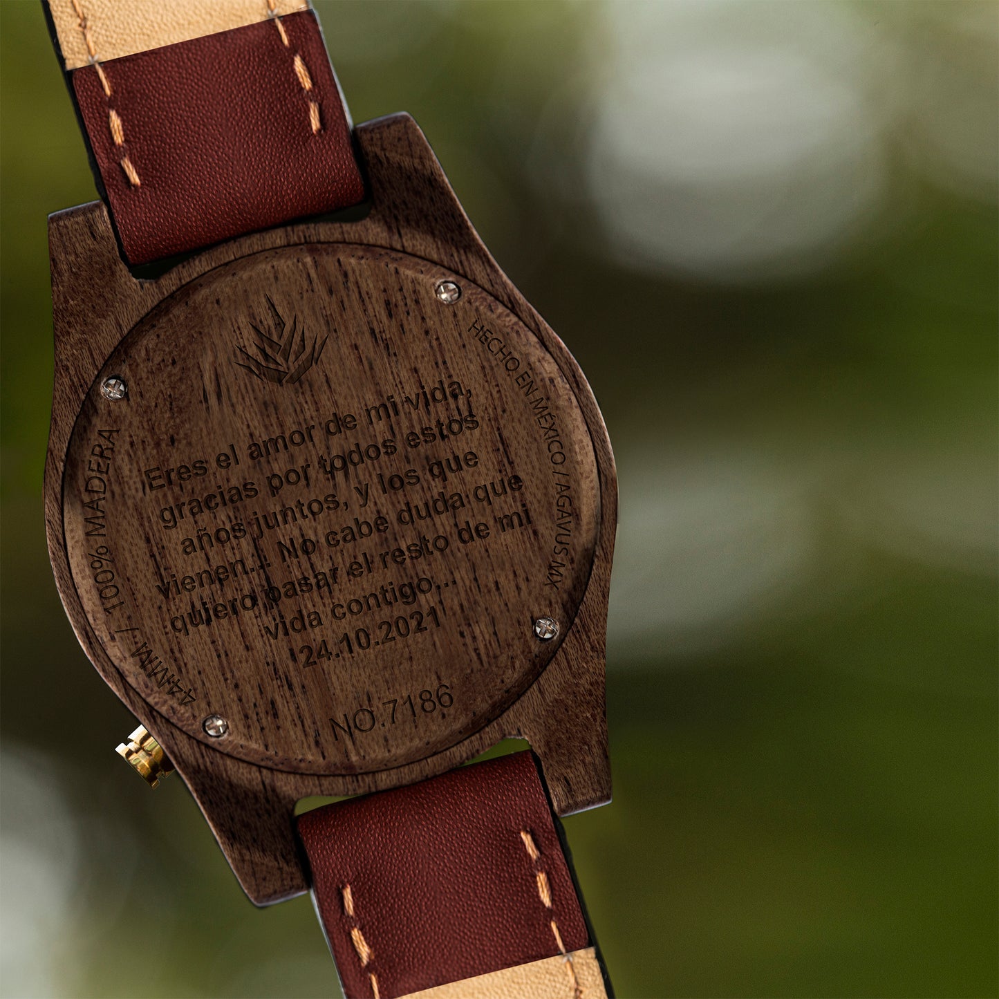 Agavia Line 37mm - Walnut