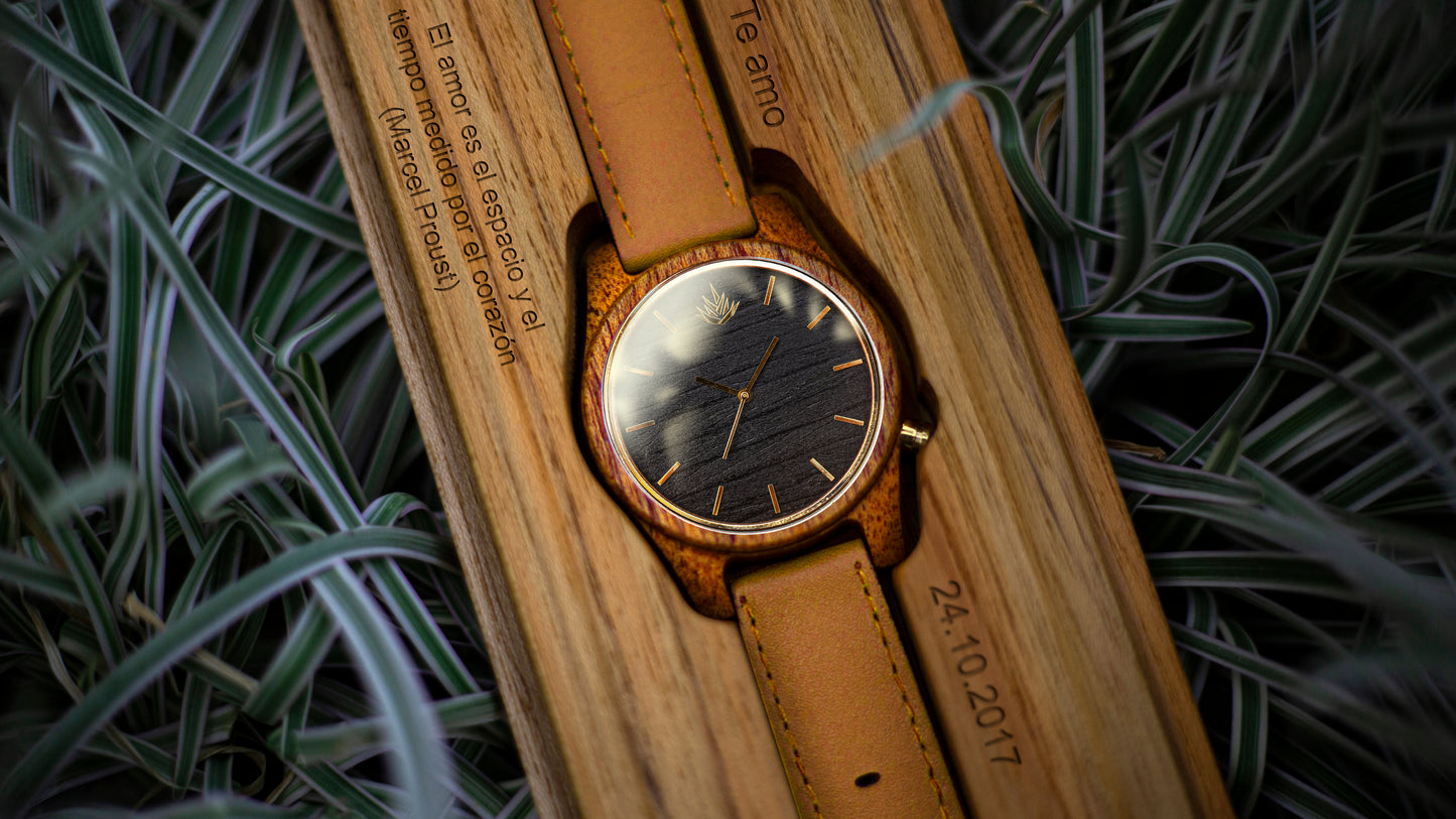 Agavia Line 44mm - Mahogany / Ebony