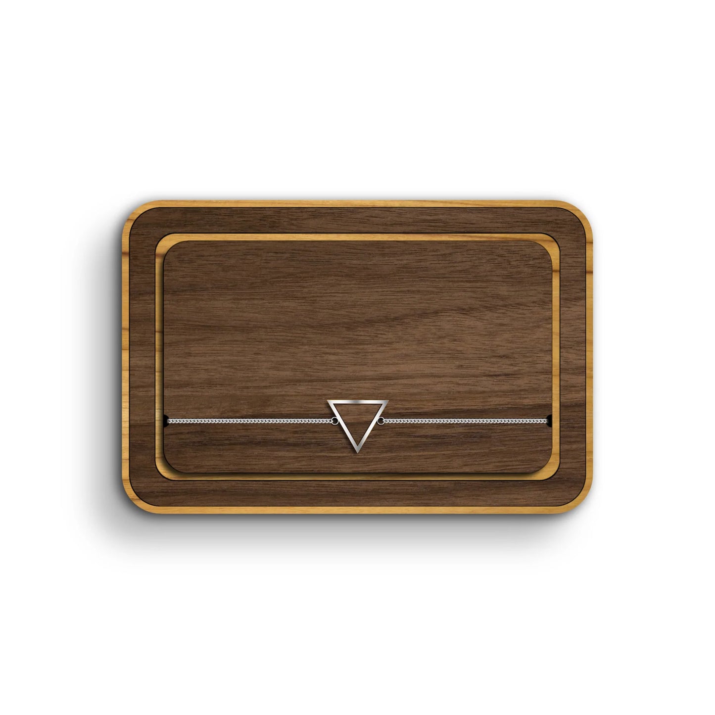 Triangle necklace / Walnut