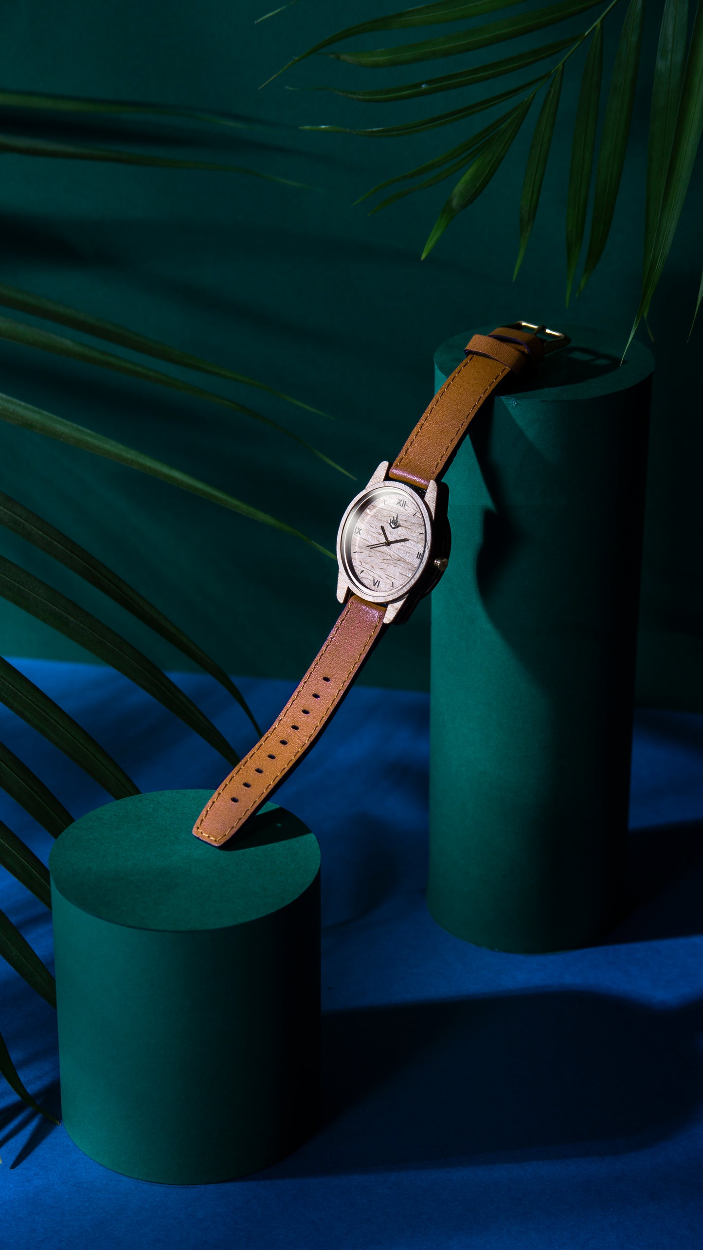 Pareja de Agavus Clásicos Nogal 44mm y Maple 35mm - Piel
