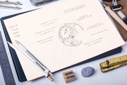 El proceso creativo detrás de cada reloj de madera