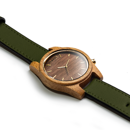 Línea Agavia | 44mm | Caoba | Carátula Sapelli