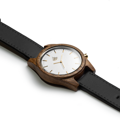 Agavia Line 44mm - Walnut / White