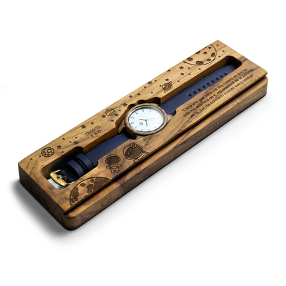 Agavia Line 44mm - Walnut / White