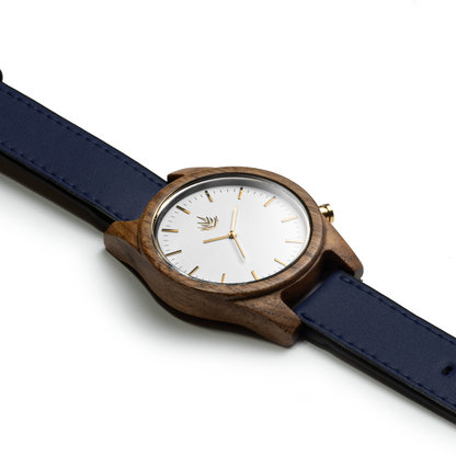 Agavia Line 44mm - Walnut / White