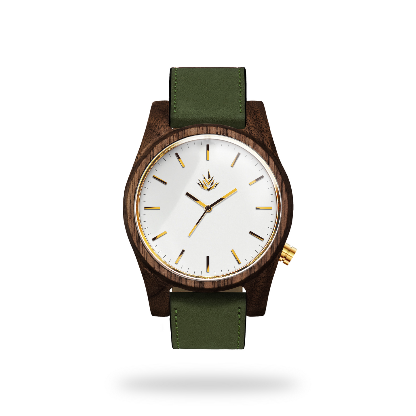 Agavia Line 44mm - Walnut / White