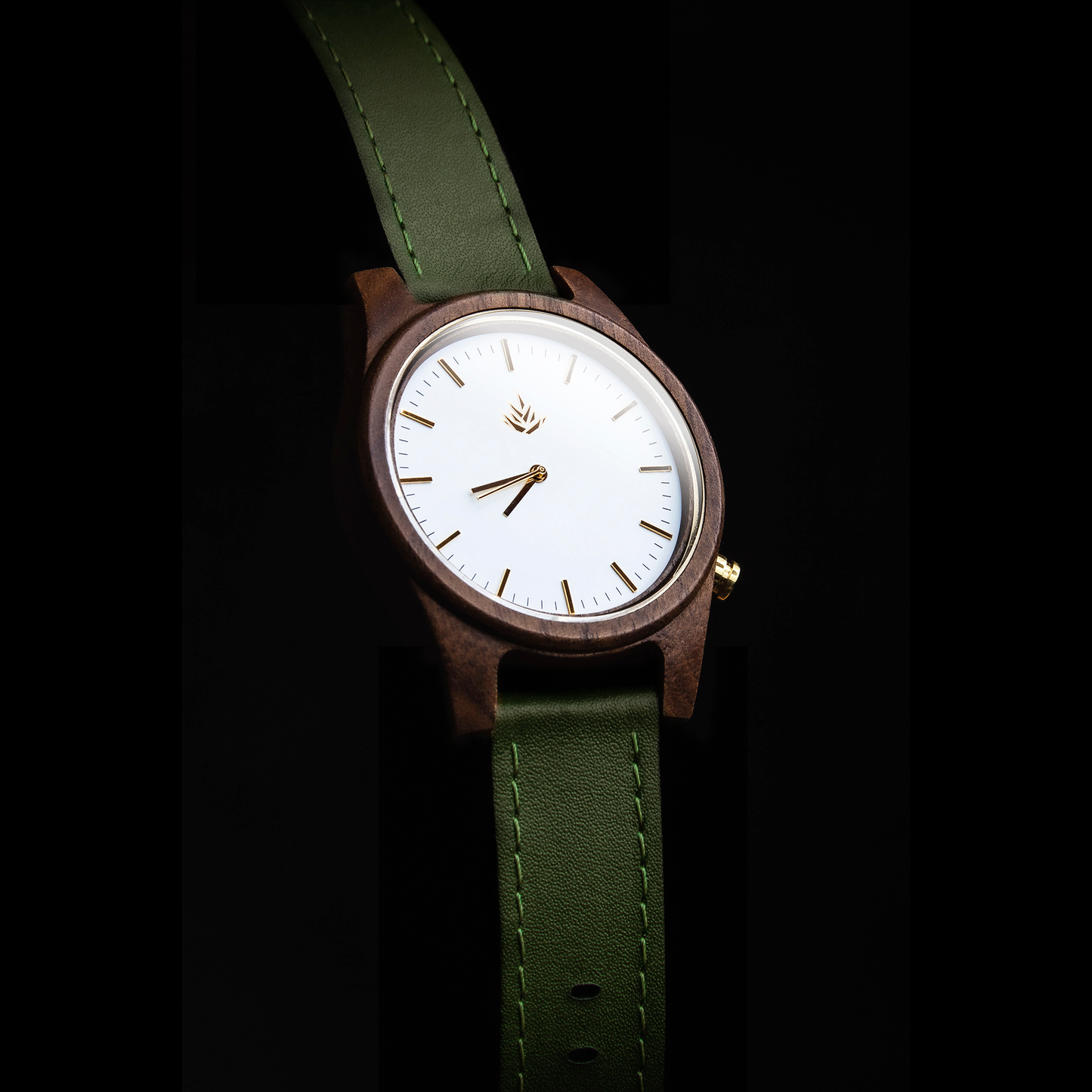 Agavia Line 44mm - Walnut / White