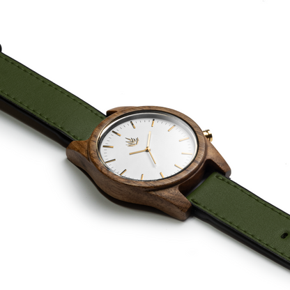 Agavia Line 44mm - Walnut / White