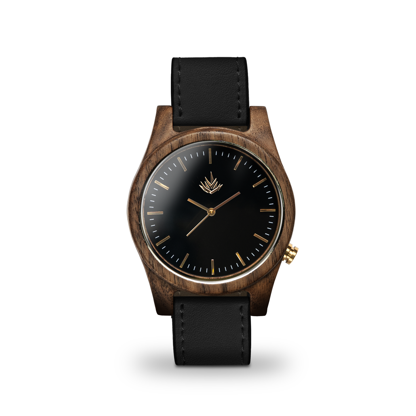 Línea Agavia | 44mm | Nogal | Carátula Negra