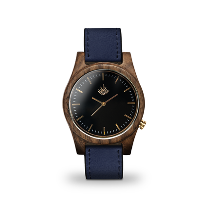 Línea Agavia | 44mm | Nogal | Carátula Negra