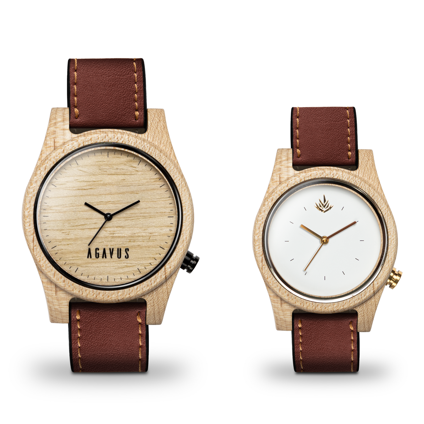 Pareja de Agavus | Línea Agavia | 37mm y 44mm | Maple
