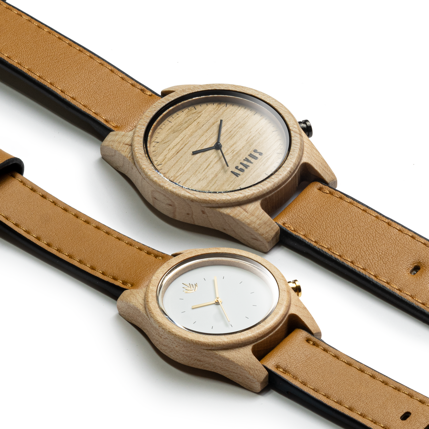 Pareja de Agavus | Línea Agavia | 37mm y 44mm | Maple