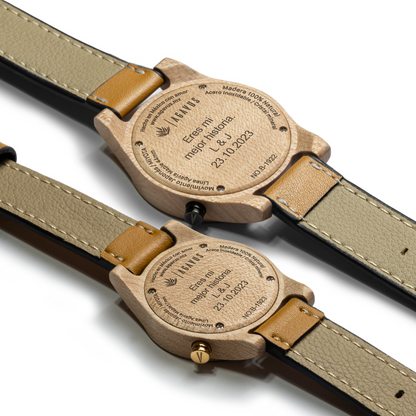 Pareja de Agavus | Línea Agavia | 37mm y 44mm | Maple