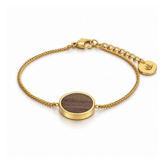Circle bracelet / Walnut
