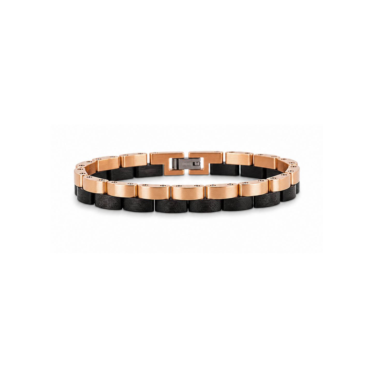 Brazalete Doble | Para él | Eslabones | Ébano