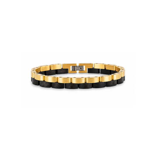 Brazalete Doble | Para él | Eslabones | Ébano