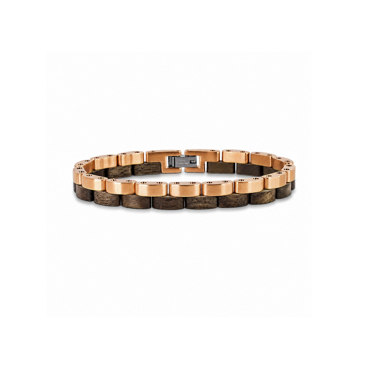 Brazalete Doble | Para ella | Eslabones | Nogal