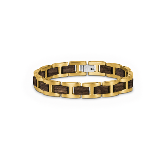 Brazalete H | Para él | Eslabones | Nogal