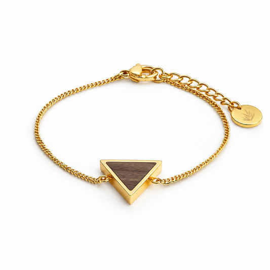Triangular bracelet / Walnut