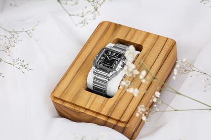 Caja para reloj de compromiso - Teca (No incluye reloj)