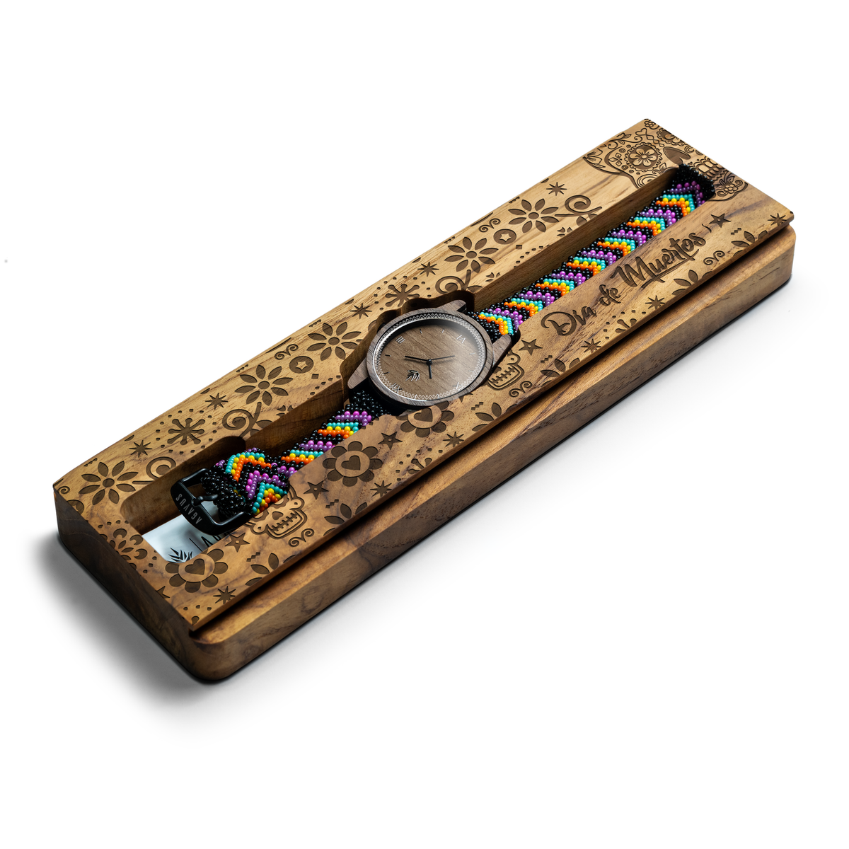 Línea Edición Limitada | Día de Muertos | 50 Piezas | 44mm | Nogal
