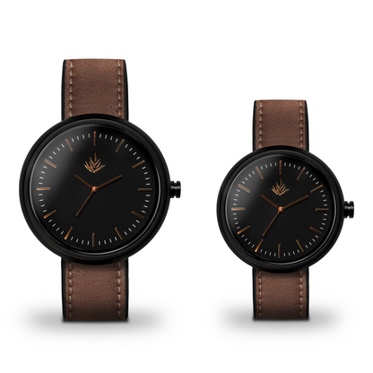 Pareja de Agavus | Edición Especial | 37mm y 44mm | Ébano | Bronce