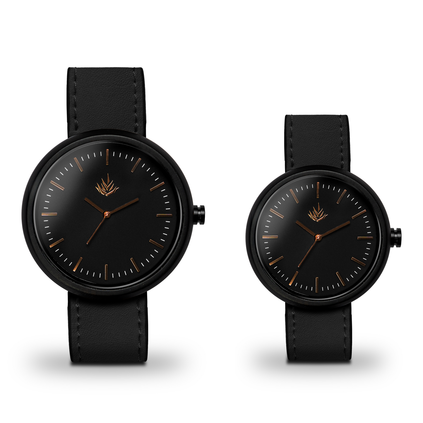 Pareja de Agavus | Edición Especial | 37mm y 44mm | Ébano | Bronce