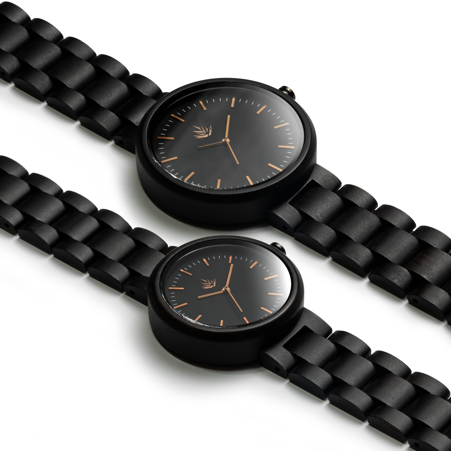 Pareja de Agavus | Edición Especial | 37mm y 44mm | Ébano | Bronce