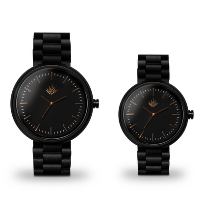 Pareja de Agavus | Edición Especial | 37mm y 44mm | Ébano | Bronce