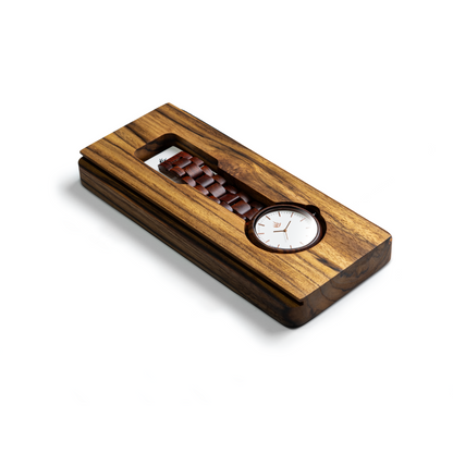 Pareja de Agavus | Edición Especial | 37mm y 44mm | Sándalo Rojo | Oro Rosa | Carátulas Blancas