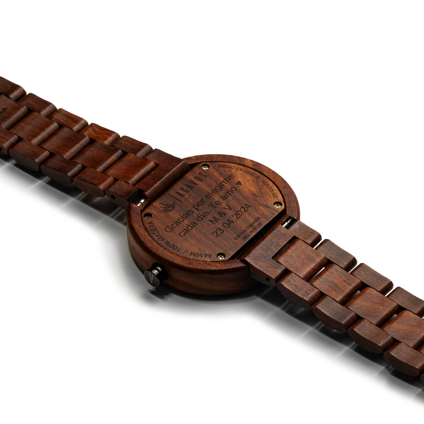 Línea Edición Especial | 44mm | Sándalo rojo | Oro Rosa | Carátula Negra