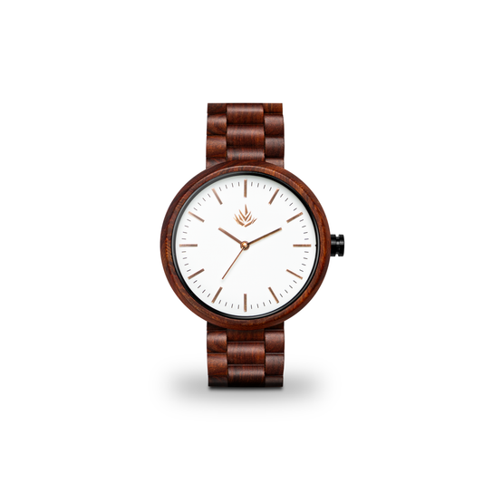 Línea Edición Especial | 37mm | Sándalo rojo | Oro Rosa | Carátula Blanca