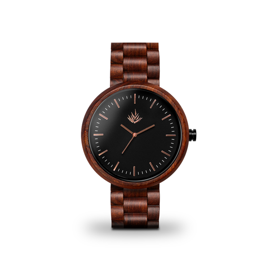 Línea Edición Especial | 44mm | Sándalo rojo | Oro Rosa | Carátula Negra