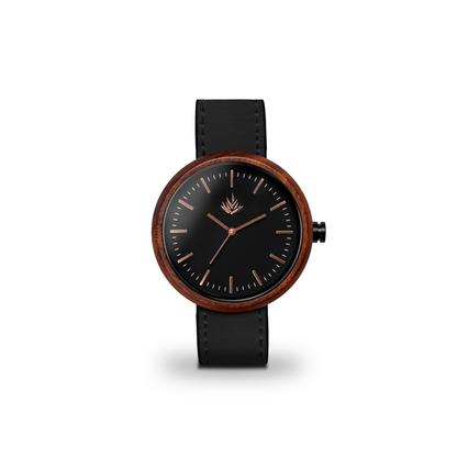 Línea Edición Especial | 44mm | Sándalo rojo | Oro Rosa | Carátula Negra