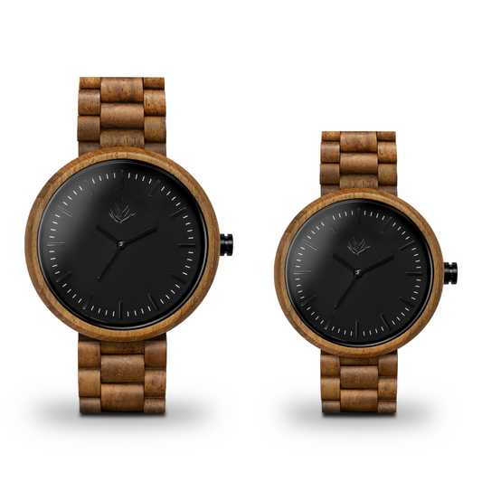 Pareja de Agavus | Edición Especial | 37mm y 44mm | Teca