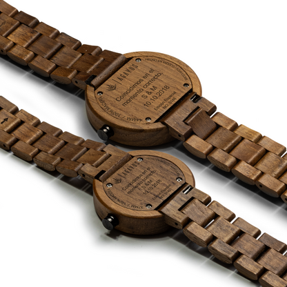 Pareja de Agavus | Edición Especial | 37mm y 44mm | Teca