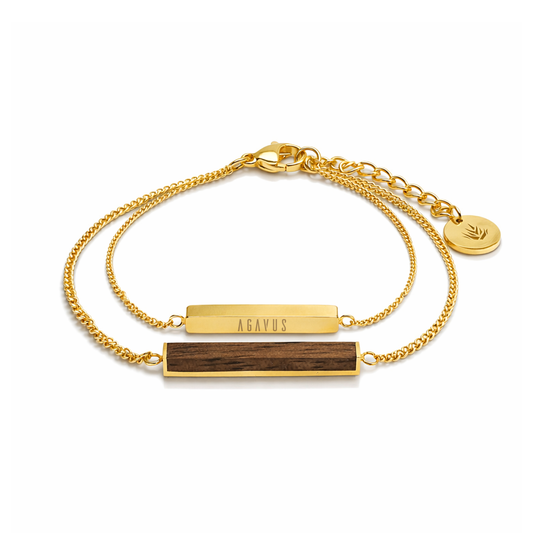 Brazalete Rectangular / Nogal