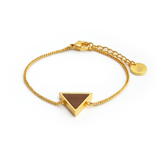 Brazalete triangular / Nogal
