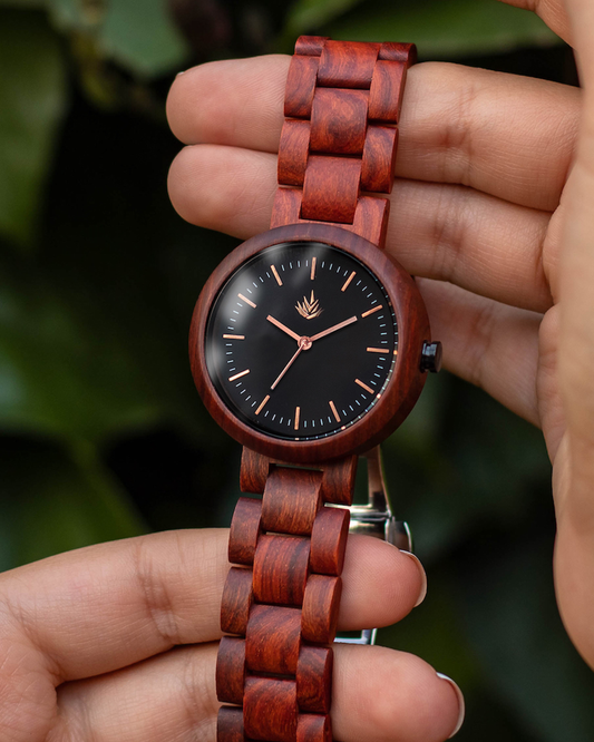 Línea Edición Especial 37mm - Sándalo rojo / Oro Rosa / Negro