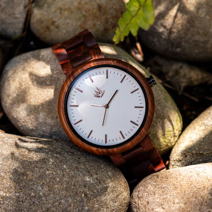 Pareja de Agavus | Edición Especial | 37mm y 44mm | Sándalo Rojo | Oro Rosa | Carátulas Blancas